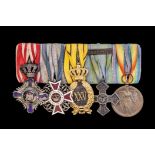 Romania, Mounted Group of Five: Order of the Star, Civil Division, Knight’s breast badge, Order of