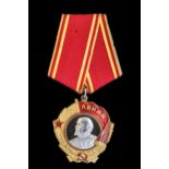 *Soviet Union, Order of Lenin, type 5, with five-sided suspension, no. 31228 (Mc Daniel type 5,