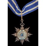 *China, Order of the Double Dragon, type 2, Third Class, First Grade neck badge, in silver and