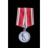 *Russia, Small Silver Zeal Medal, Alexander III, by L. Steinman (signed with initials on