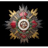 *Bulgaria, Order of Military Merit, First Class breast star, with War Wreath, in silver, gilt and