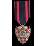 *Albania, Order of Skanderbeg, type 2 (1940-44), Knight’s breast badge, in bronze-gilt and