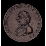 *Battle of the Nile, 1798, bronze token penny for Portsmouth, bust of Nelson left, rev., inscription