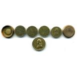 Nelson’s Victories, set of four gilt-bronze medalets, circa 1805, types as previous lot, 20mm (BHM