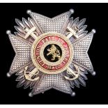*Belgium, Order of Leopold, type 1, Naval Grand Officer’s breast badge with anchors, retaining pin