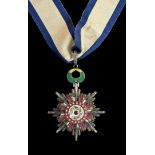 *China, Order of the Precious Brilliant Golden Grain, Third Class neck badge, in silver-gilt and