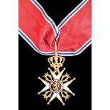 *Norway, Order of St Olav, type 3, Civil Division, Commander’s neck badge, by Tostrup, Oslo, in gold