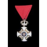*Serbia, Order of the Star of Karageorge (1904-41), Fourth Class breast badge, by Georg Adam Scheid,