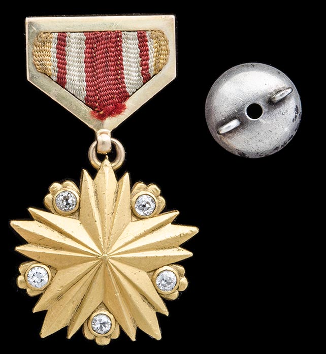 *Mongolia, Gold Star Medal of the Hero of the Mongolian People’s Republic, type 2, post 1945, in