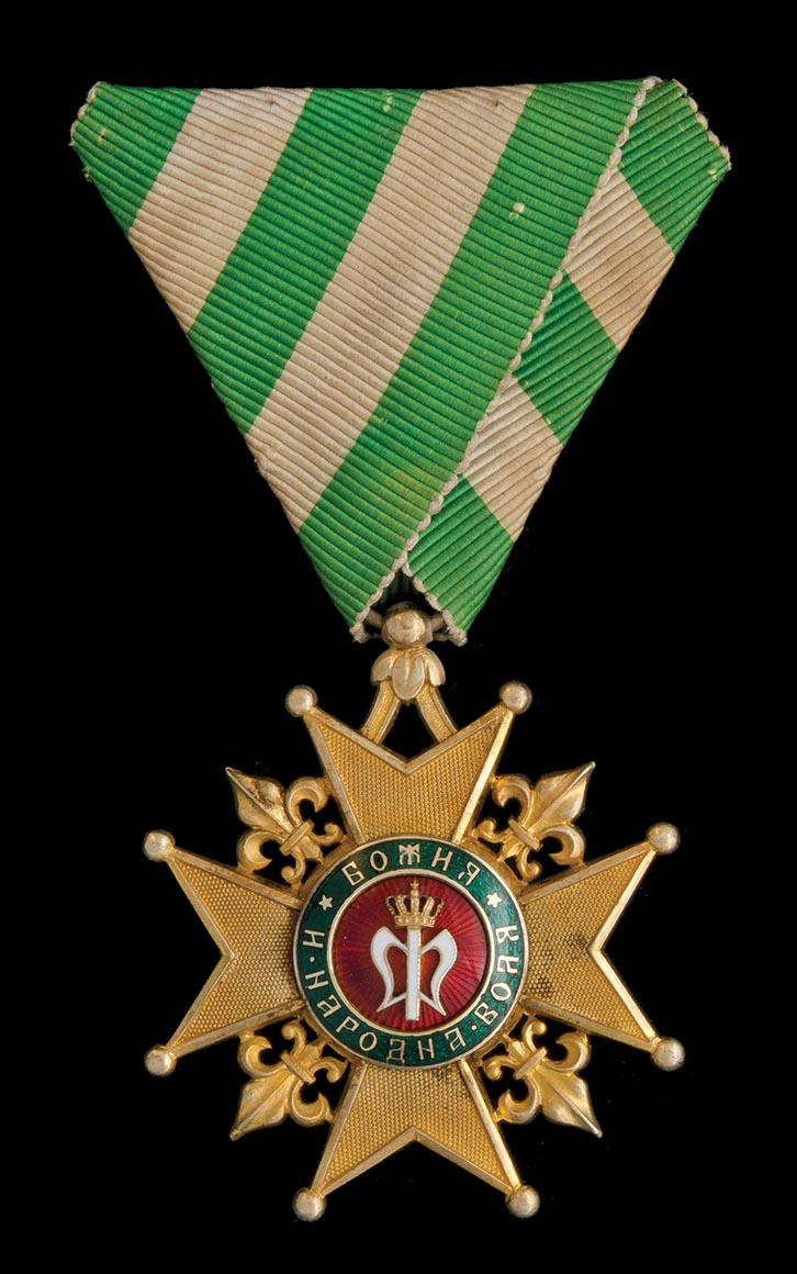 Bulgaria, Cross for the Election of Prince Ferdinand 1887, First Class breast badge, by Rothe,