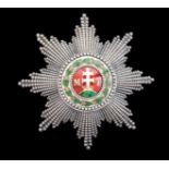 *Austria, Order of St Stephen, Grand Cross breast star, by Rothe, Vienna, after 1866, in silver,