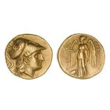 *Kings of Macedon, Alexander III, the Great (336-323 BC), gold stater, Mesembria, c. 250-170 BC,
