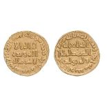 *Umayyad, dinar, 81h, obv., point above sh of sharik, 4.30g (Walker 191 var.), minor edge marks,