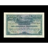 *Syria, Banque de Syrie, 10 Syrian piastres, Beyrouth, 1 July 1920 (Pick 12; Djaroueh SY13; Ayoub p.