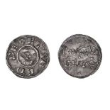 *Kings Of Wessex, Alfred the Great (871-99), two-line penny (890-99), Canterbury dies, moneyer