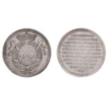 *Germany, Saxony, Consecration of the Chapel in the Königstein Fortress, 1676, silver medal or