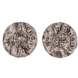 *Low Countries, Utrecht, bishopric, Konrad v. Schwaben (1076-99), denar, bust facing holding