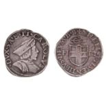 *Italy, Savoy, Carlo II (1504-33), testone, type 2, Bourg en Bresse, capped bust right, rev.,