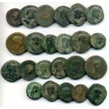 Roman bronze coins, comprising Republican as, sestertii of Claudius (2), Trajan (3), Hadrian (2),