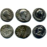 Galba (68-69), denarius, rev., spqr ob cs in wreath (RIC 167); Otho, denarius, rev., Securitas (