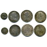 Charles II, shillings (2), 1663, first bust variety (S. 3372), 1668, Second bust (S. 3375), fine