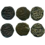 Abbasid, fulus (3): al-Jazira, undated, 2.70g (SICA 2, 1418ff); al-Ramla 217h, 2.68g (SICA 2, 1474-