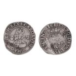 *Charles I, Bridgenorth-on-Severn mint, sixpence, m.m. B on obverse only, Declaration reads rel