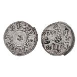 *Eadgar (959-75), Two-Line penny, North Eastern issue, moneyer Ive, 1.08g (N. 741; S. 1129), half of