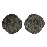 *Commodus (177-192), sestertius, 181, laureate bust right wearing aegis, rev., Jupiter standing