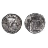*Persis, Bagadates (early 3rd century BC), tetradrachm, head right wearing kyrbasia and earring,