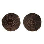 *Italy, Gaeta, Richard of Aquila (1105-11), AE follaro, type with cross potent, obverse legend