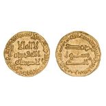 *Abbasid, temp. al-Saffah, dinar, 134h, 4.26g (Lowick 182), extremely fine