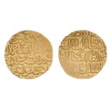 *Burji Mamluk, al-Nasir Faraj (801-808, 809-815h), dinar, al-Qahira 80xh, 9.34g (Album 977), weak