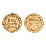 *Abbasid, temp. al-Saffah, dinar, 135h, 4.27g (Lowick 184), extremely fine