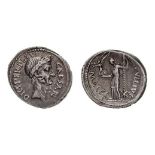 *Julius Caesar, portrait denarius, Feb-March 44 BC, wreathed head right, rev., Venus standing left