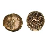 *Ancient British, Western Region, the Dobunni, Catti (c. AD 1-20), gold stater, tree symbol on