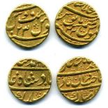India, Muhammad Shah (1719-48), mohur, r.y. 23, Shahjahanabad, 10.83g (KM 439.4), very fine; and