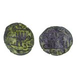 *Umayyad, fals, Adri‘at, rev., mint name in field, 2.00g (SNAT IVa, 231ff; Walker p.228, ANS.38),