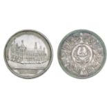 *Germany, Bishopric of Regensburg, Sede Vacante, 1763, silver medal by Busch and Oexlein, view of