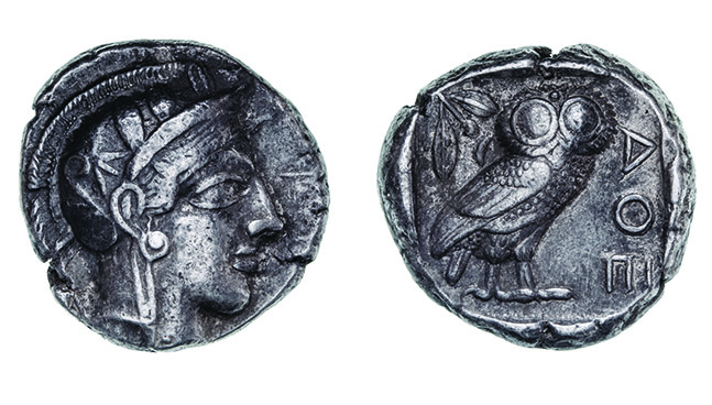 *Attica, Athens, tetradrachm, c. 430 BC, helmeted head of Athena right, rev., owl, 17.14g, toned,