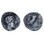 *Attica, Athens, tetradrachm, c. 430 BC, helmeted head of Athena right, rev., owl, 17.14g, toned,