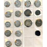 Sasanian, drachms of Khusru I (1), Hormazd IV (4) and Khusru II (11); and a Spanish copper, many
