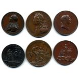 George II, Prosperity and Peace, 1750, bronze medal by Dassier, 55mm (M.I. II/658/363; Eimer 630),