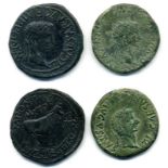 Spain, Turiaso, Tiberius (14-37), asses (2), varieties with laureate head of Tiberius right/