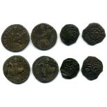 Italy, Mileto, Roger I (1085-1101), follari (2), cross rev, T,  trifollari (2), Count on