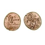 *Ancient British, East Anglian Region, the Iceni, gold stater, Freckenham type, two crescents back