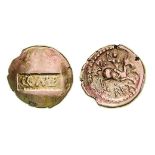 *Ancient British, Southern Region, Regni & Atrebates, Verica (c. AD 10-40), gold stater, com.f on