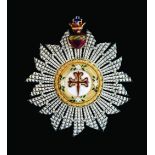 Portugal, Order of St James of the Sword, breast star, small sized, mid-19th century, in silver,