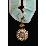 Portugal, Order of Vila Viçosa, Commander’s neck badge, 1st half of 19th century, in gold and