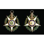 Portugal, Order of the Tower & Sword, Type 3 (Post Mid-19th Century) Grand Cross set of insignia,